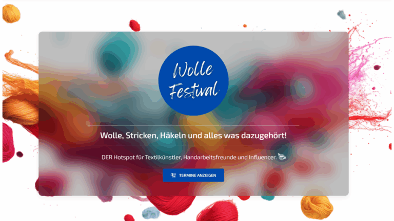 Wolle-Festival Wörth am Rhein – Workshops Nadelbinden, Spinnen und Schlaufenflechten